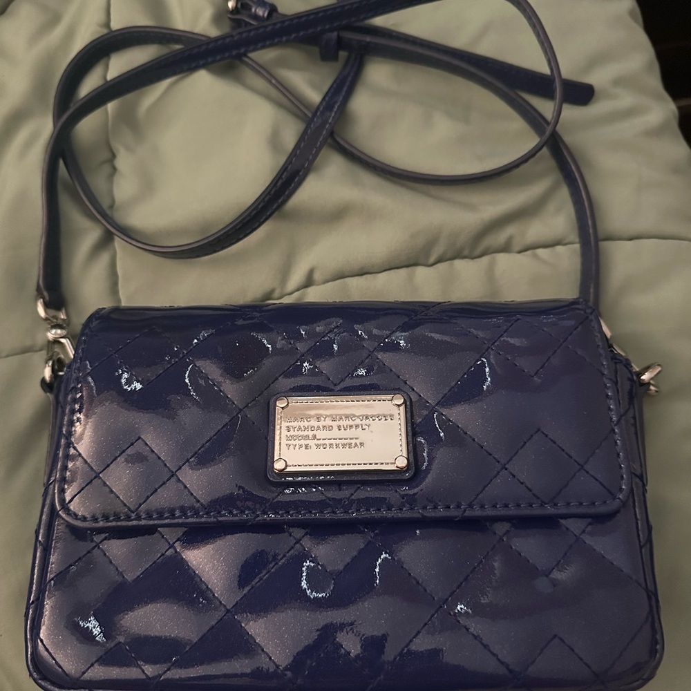 Marc by Marc Jacobs Blue Quilted Crossbody Bag